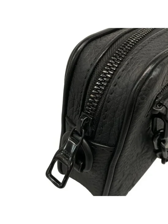 Louis Vuitton Clutch Taurillon Monogram Pochette Volga Noir Black Leather - Picture 10 of 15